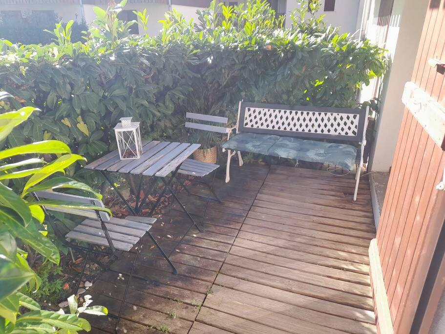 Ferienwohnung Rez De Jardin / Pieds Des Pistes Bernex Exterior foto