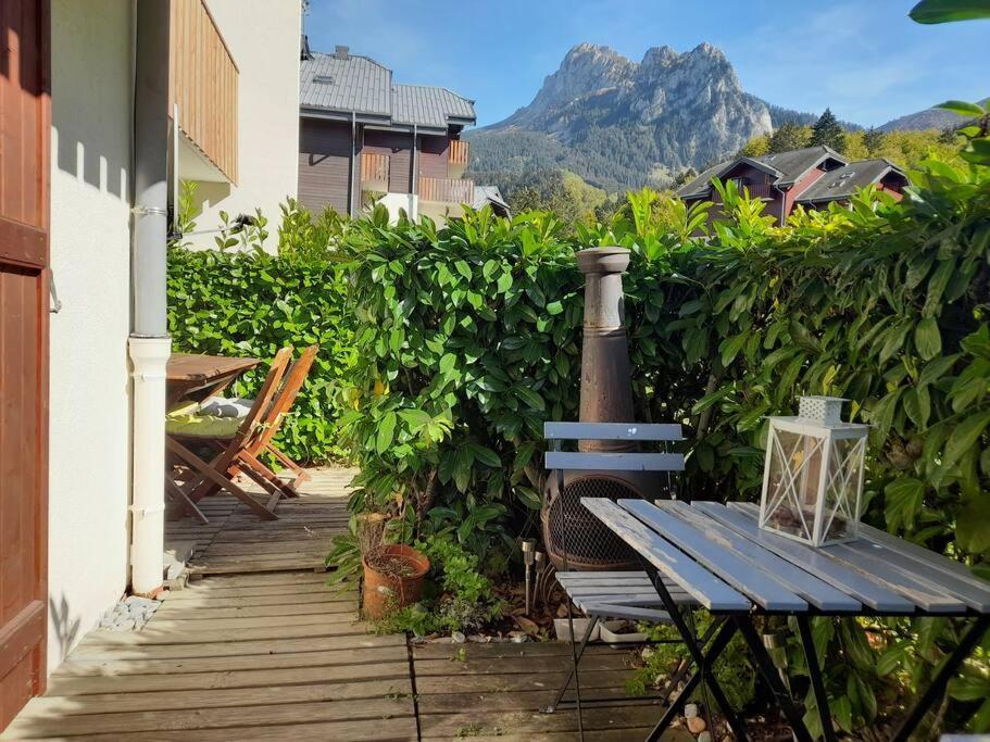 Ferienwohnung Rez De Jardin / Pieds Des Pistes Bernex Exterior foto